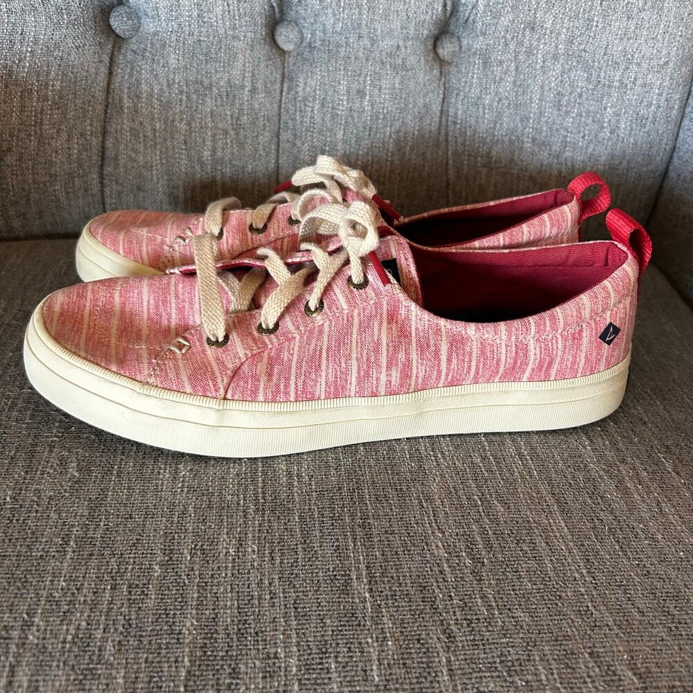 Sperry Womens Crest Vibe Painterly Memory Foam Striped Sneaker Shoes 8.5 M